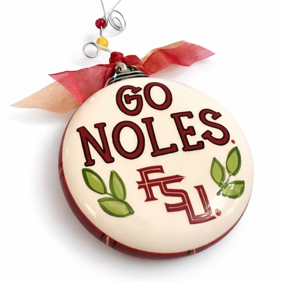 Glory Haus Other - Glory Haus Florida State “Go Noles” Ceramic Christmas Ornament FSU Holiday Decor